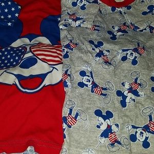 BOYS 2 pairs Mickey Mouse pajamas